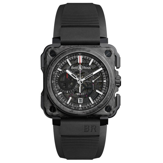 BELL & ROSS Watch Replica BR-X1 SKELETON CHRONOGRAPH CARBONE FORGÉ® BRX1-CE-CF-BLACK